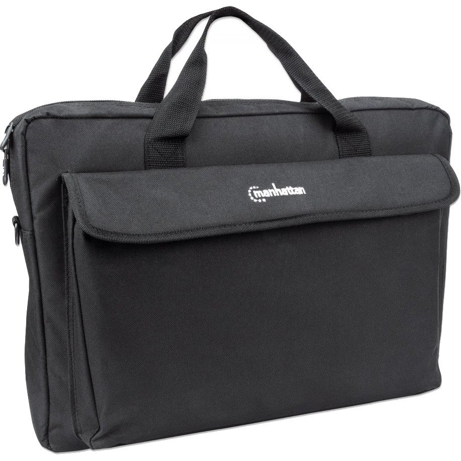 London Laptop Bag 17.3" , Top Loader, Black, LOW COST, Accessories Pocket, Shoulder Strap (removable), Notebook Case, Three Year Warranty