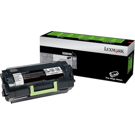 Lexmark 520HN High Yield Laser Toner Cartridge - Black - 1 Pack