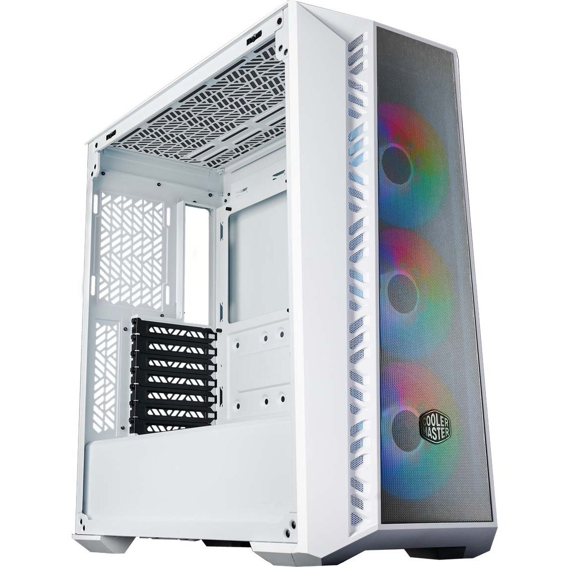 Cooler Master MasterBox MB520-KGNN-S00 Gaming Computer Case - Mini ITX, Micro ATX, ATX Motherboard Supported - Mid-tower - Mesh, Steel, ABS Plastic, Tempered Glass - White