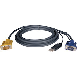 Tripp Lite by Eaton USB (2-in-1) Cable Kit for NetDirector KVM Switch B020-Series and KVM B022-Series, 19 ft. (5.79 m)