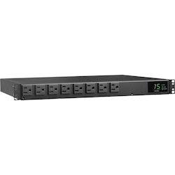 Tripp Lite by Eaton PDU 1.44kW 120V Single-Phase ATS/Local Metered PDU - 8 NEMA 5-15R Outlets Dual 5-15P Inputs 12 ft. Cords 1U TAA