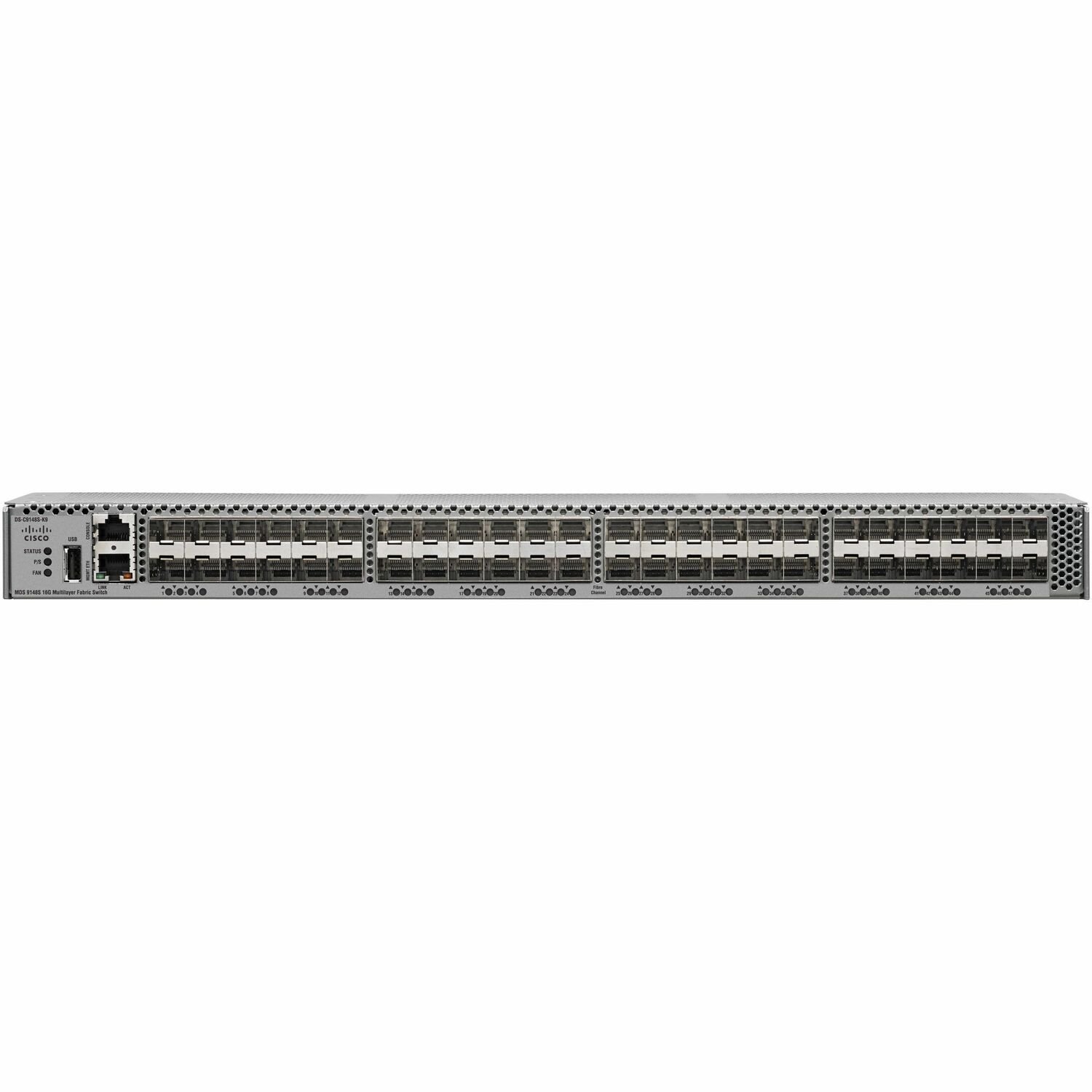 Cisco MDS 9148S 16G Multilayer Fabric Switch with 12 enabled ports, spare