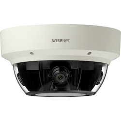 Wisenet PNM-9000VQ 5 Megapixel Outdoor HD Network Camera - Dome - Ivory