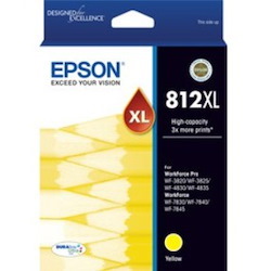 Epson DURABrite Ultra 812XL Original High Yield Inkjet Ink Cartridge - Yellow Pack