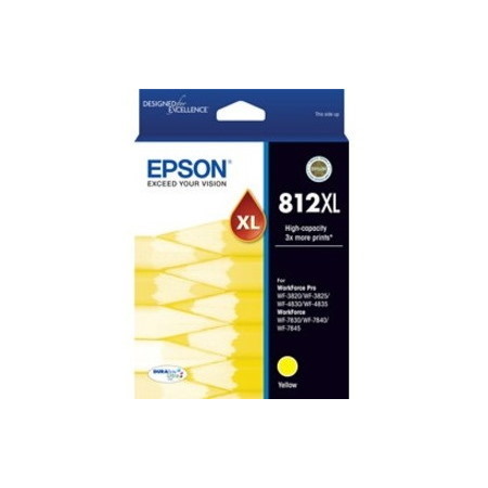 Epson DURABrite Ultra 812XL Original High Yield Inkjet Ink Cartridge - Yellow Pack