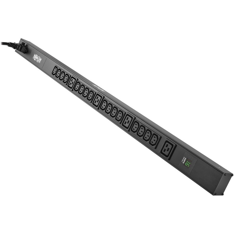 Eaton Tripp Lite Series 3.7kW 208/230V Single-Phase Local Metered PDU - 16 C13 & 4 C19 Outlets, C20/L6-20P Input, 10-ft. (3.05 m) Cord, 40 in. 0U Rack