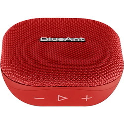 BlueAnt Portable Bluetooth Speaker System - 6 W RMS - Siri, Google Assistant Supported - Red