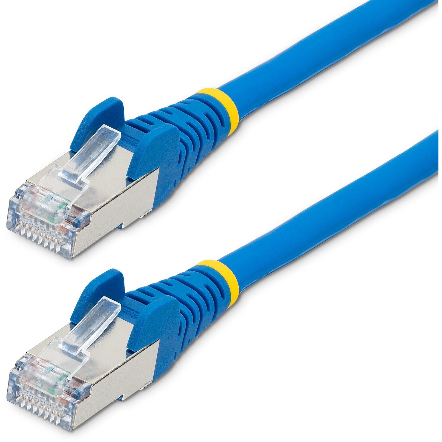 StarTech.com 2m CAT6a Ethernet Cable, Blue Low Smoke Zero Halogen (LSZH) 10 GbE 100W PoE S/FTP Snagless RJ-45 Network Patch Cord