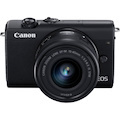 Canon EOS M200 24.1 Megapixel Mirrorless Camera with Lens - 15 mm - 45 mm - Black