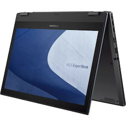 Asus ExpertBook B2 Flip B2402F B2402FBA-XS74T 14" Touchscreen Convertible Notebook - Full HD - 1920 x 1080 - Intel Core i7 12th Gen i7-1260P Dodeca-core (12 Core) 2.10 GHz - 16 GB Total RAM - 512 GB SSD - Star Black