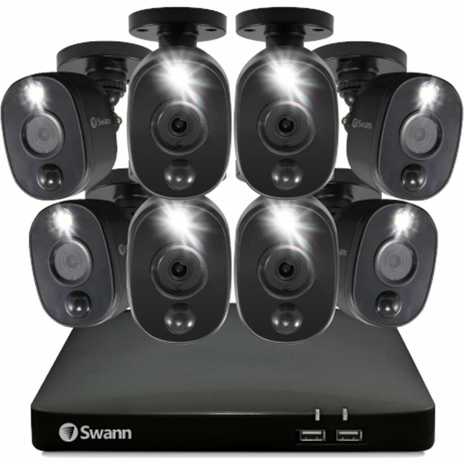 Swann 8 Channel Night Vision Wired Video Surveillance System 1 TB HDD