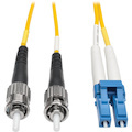 Eaton Tripp Lite Series Duplex Singlemode 9/125 Fiber Patch Cable (LC/ST), 30M (100 ft.)