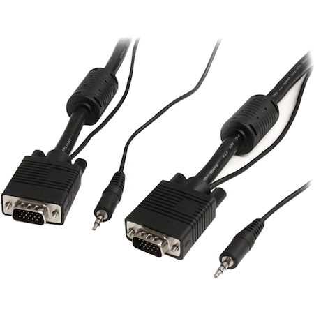StarTech.com 15m Coax High Resolution Monitor VGA Video Cable with Audio HD15 M/M - VGA Extension Cable - HD15 to HD15 Cable