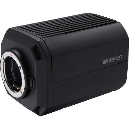 Wisenet TNB-9000 33.2 Megapixel Indoor/Outdoor 8K Network Camera - Color, Monochrome - Box - Black