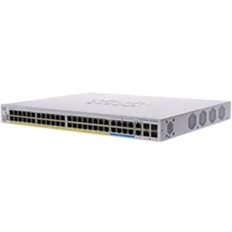 Cisco Business 350 CBS350-48NGP-4X 50 Ports Manageable Ethernet Switch - 10 Gigabit Ethernet, Gigabit Ethernet, 5 Gigabit Ethernet - 10GBase-T, 10GBase-X, 10/100/1000Base-T, 5GBase-T