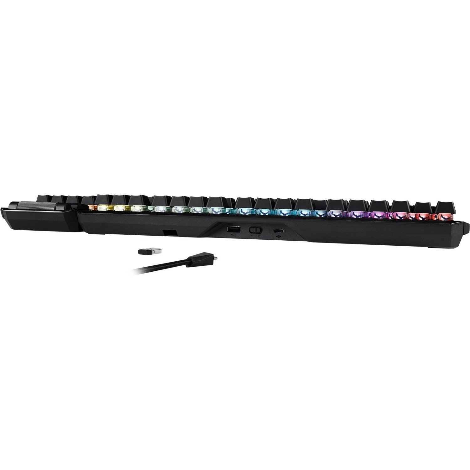 Asus ROG Claymore II Gaming Keyboard - Wired/Wireless Connectivity - USB 2.0 Type C Interface - RGB LED - Black