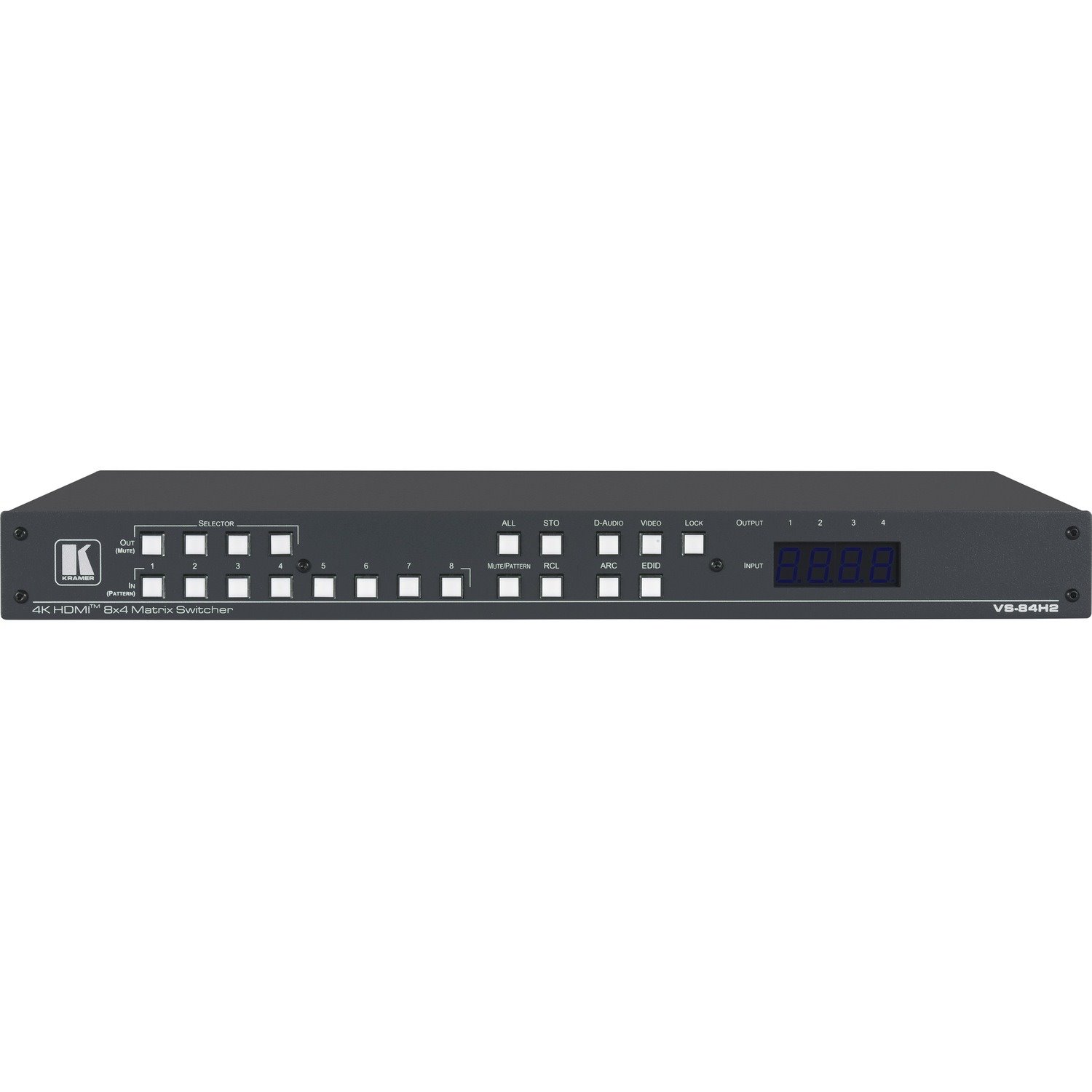 Kramer VS-84H2 8x4 4K HDR HDCP 2.2 Matrix Switcher with Digital Audio Routing