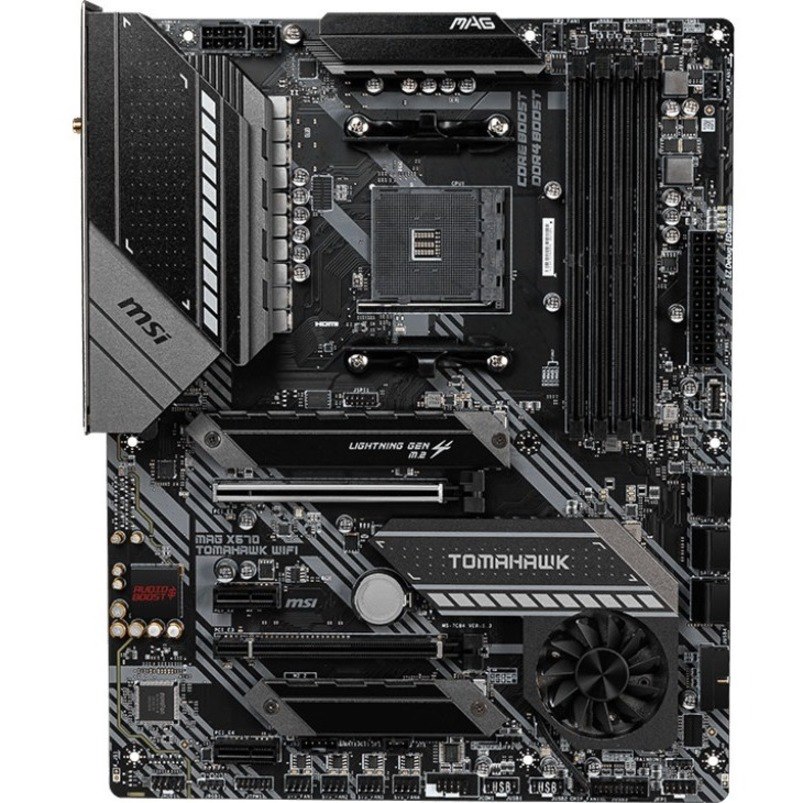 MSI MAG X570 TOMAHAWK WIFI Desktop Motherboard - AMD X570 Chipset - Socket AM4 - ATX