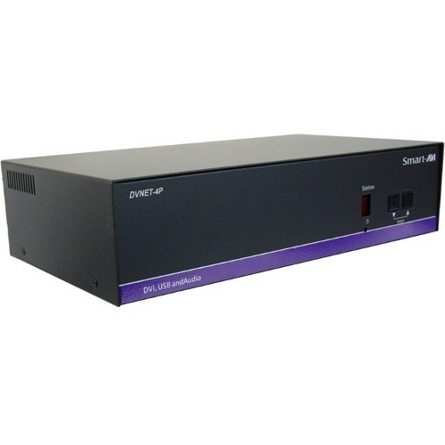 SmartAVI DVNET-4P: 4×1 DVI-D/USB2.0/Audio Switch