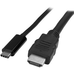 StarTech.com USB C to HDMI Cable - 3 ft / 1m - USB-C to HDMI 4K 60Hz - USB Type C to HDMI - Computer Monitor Cable
