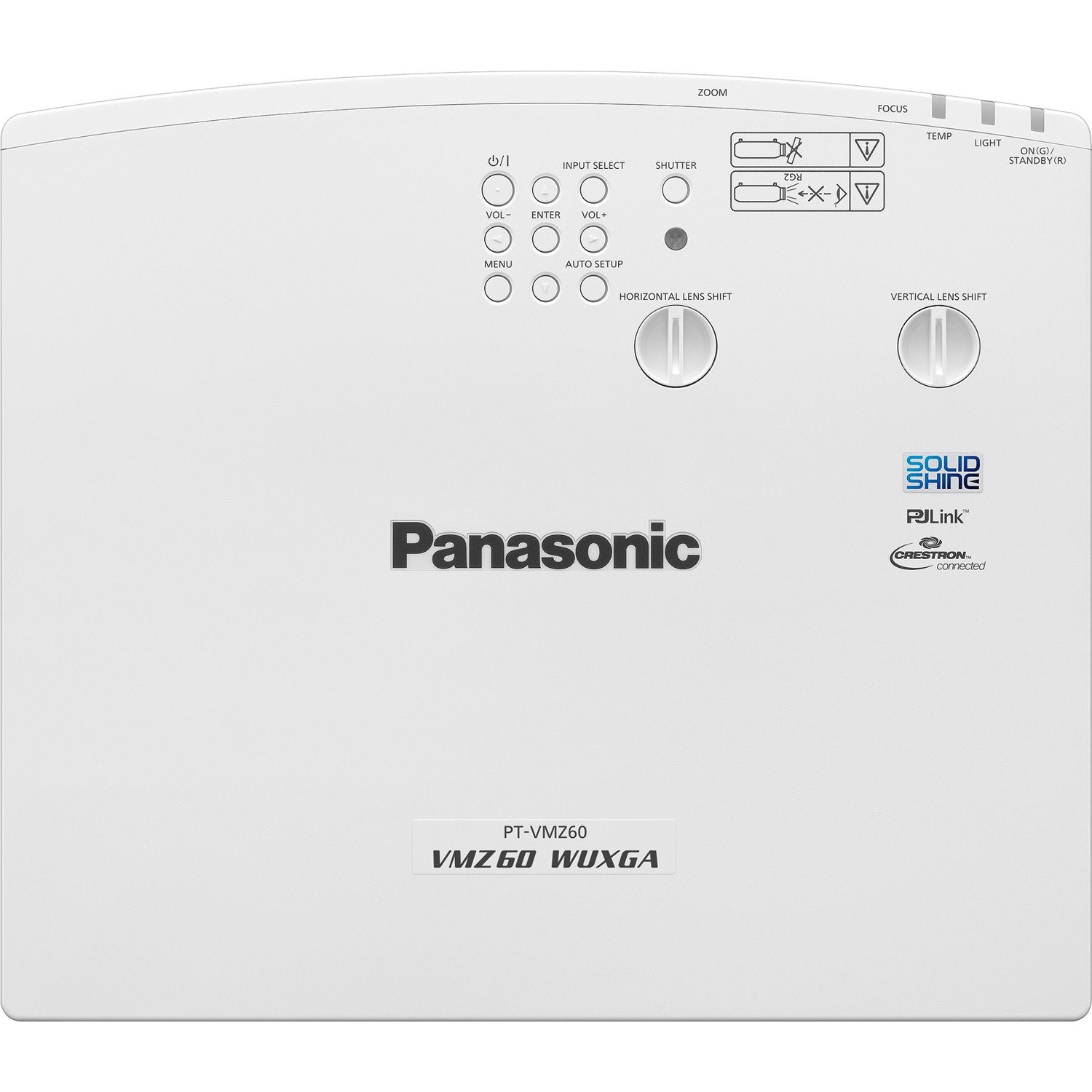 Panasonic PT-VMZ60U LCD Projector - 16:10 - White