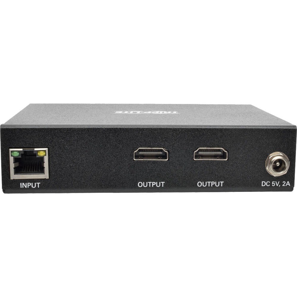 Tripp Lite by Eaton 2-Port HDMI over IP Extender Receiver over Cat5/Cat6, RS-232 Serial and IR Control, 1080p 60 Hz, 328 ft. (100 m), TAA