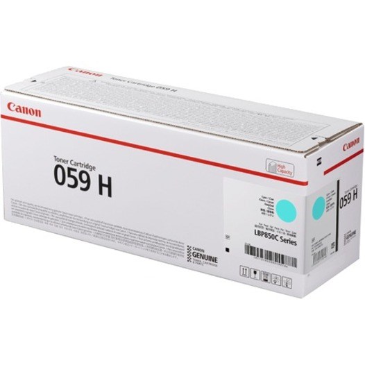 Canon 059H Original High Yield Laser Toner Cartridge - Cyan - 1 Pack