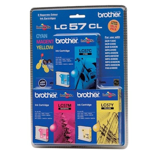 Brother Original Inkjet Ink Cartridge - Cyan, Yellow, Magenta - 3 / Pack