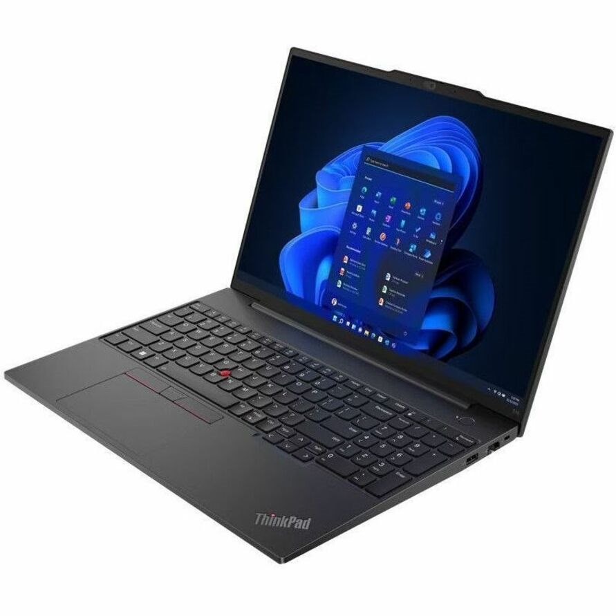 Lenovo ThinkPad E16 Gen 1 21JN003XUS 16" Touchscreen Notebook - WUXGA - Intel Core i7 13th Gen i7-1355U - 16 GB - 512 GB SSD - English Keyboard - Graphite Black
