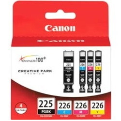 Canon CLI-226 Original Inkjet Ink Cartridge - Black, Cyan, Magenta, Yellow - 4 / Pack