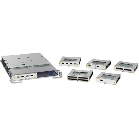 Cisco ASR 9000 1-port 40-Gigabit Ethernet Modular Port Adapter, requires QSFP optics