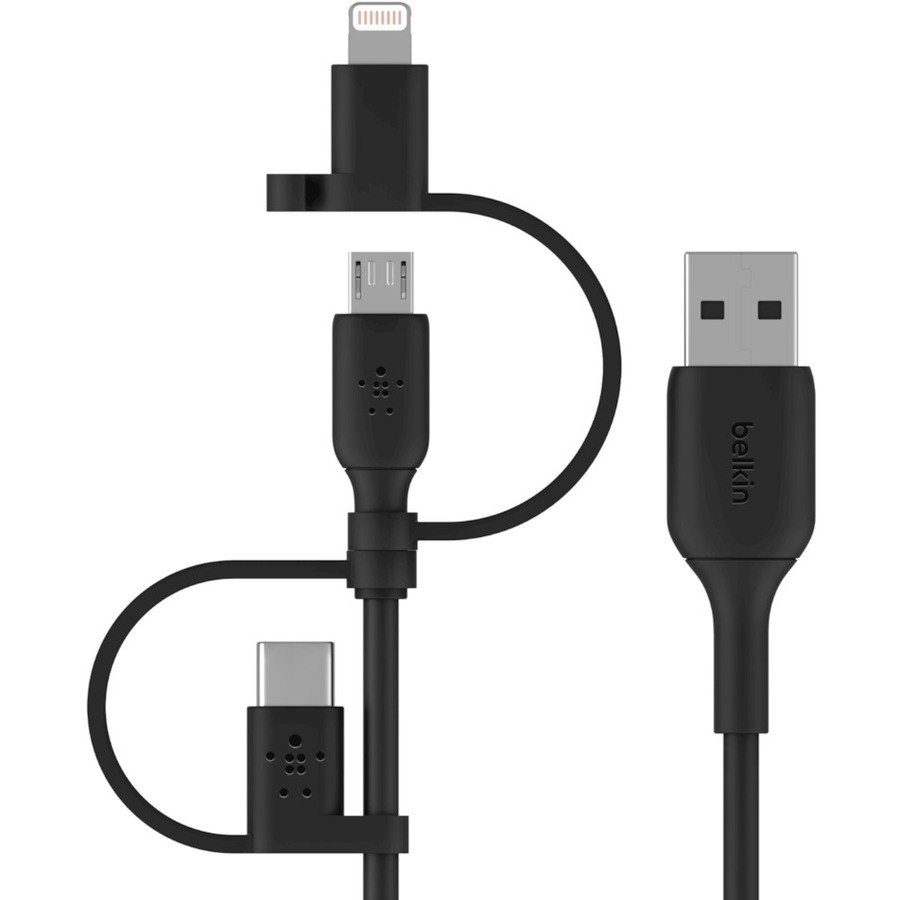 Belkin BoostCharge 1.01 m Lightning/Micro-USB/USB/USB-C Data Transfer Cable - 1 / Pack