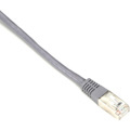 Black Box CAT6 250-MHz Stranded Patch Cable Slim Molded Boot - S/FTP, CM PVC, Gray, 15FT