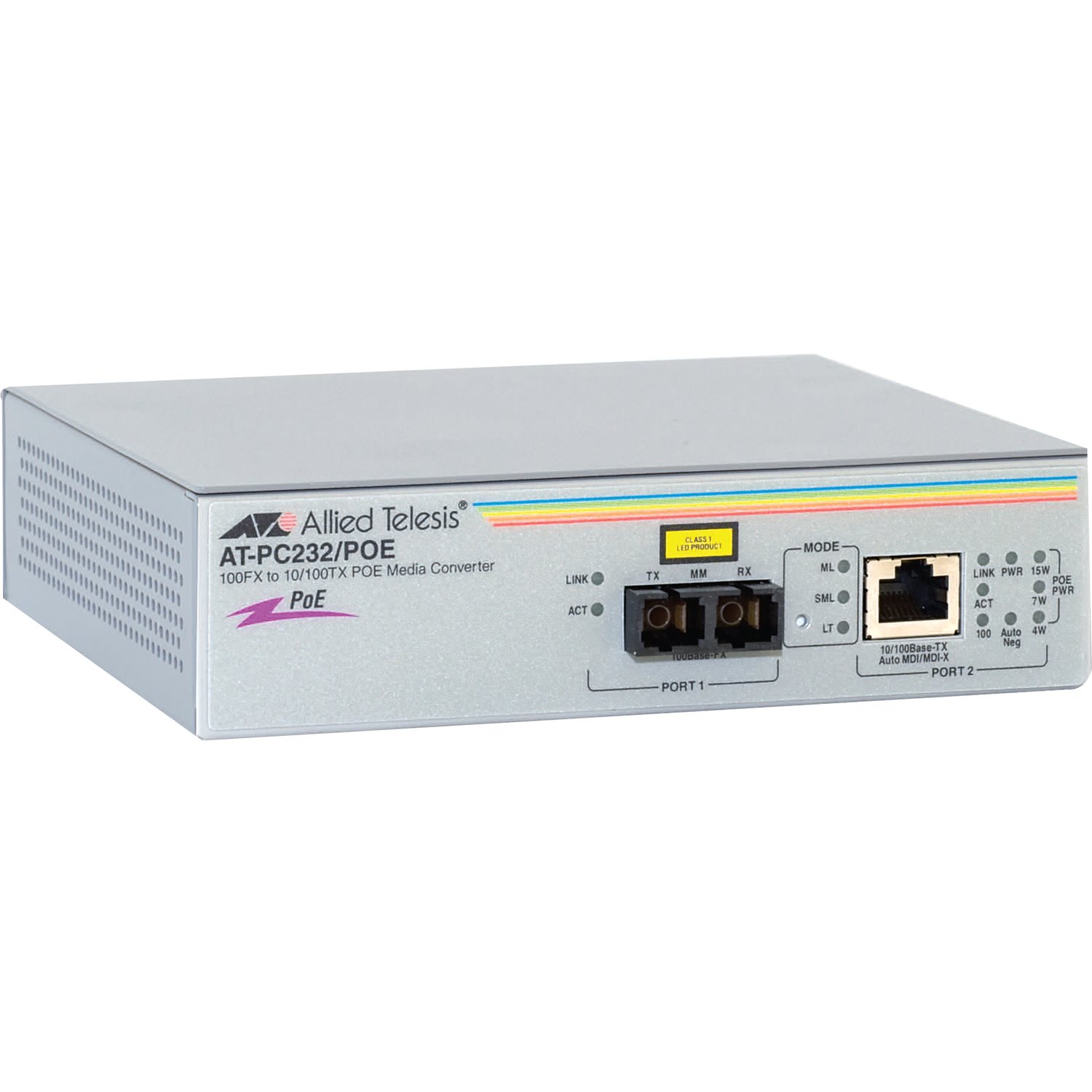 Allied Telesis AT-PC232/POE Transceiver/Media Converter