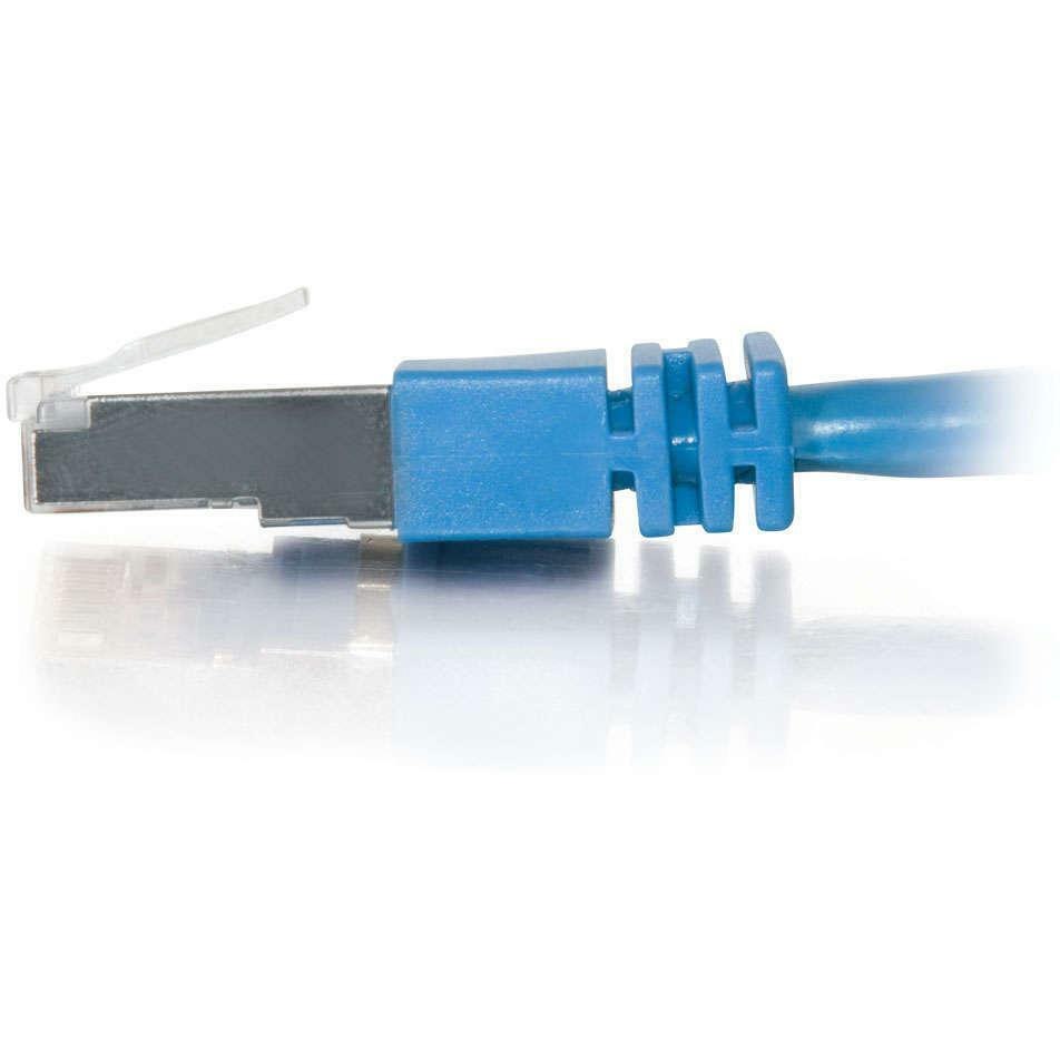 C2G 50ft Cat5e Ethernet Cable - Snagless Shielded (STP) - Blue