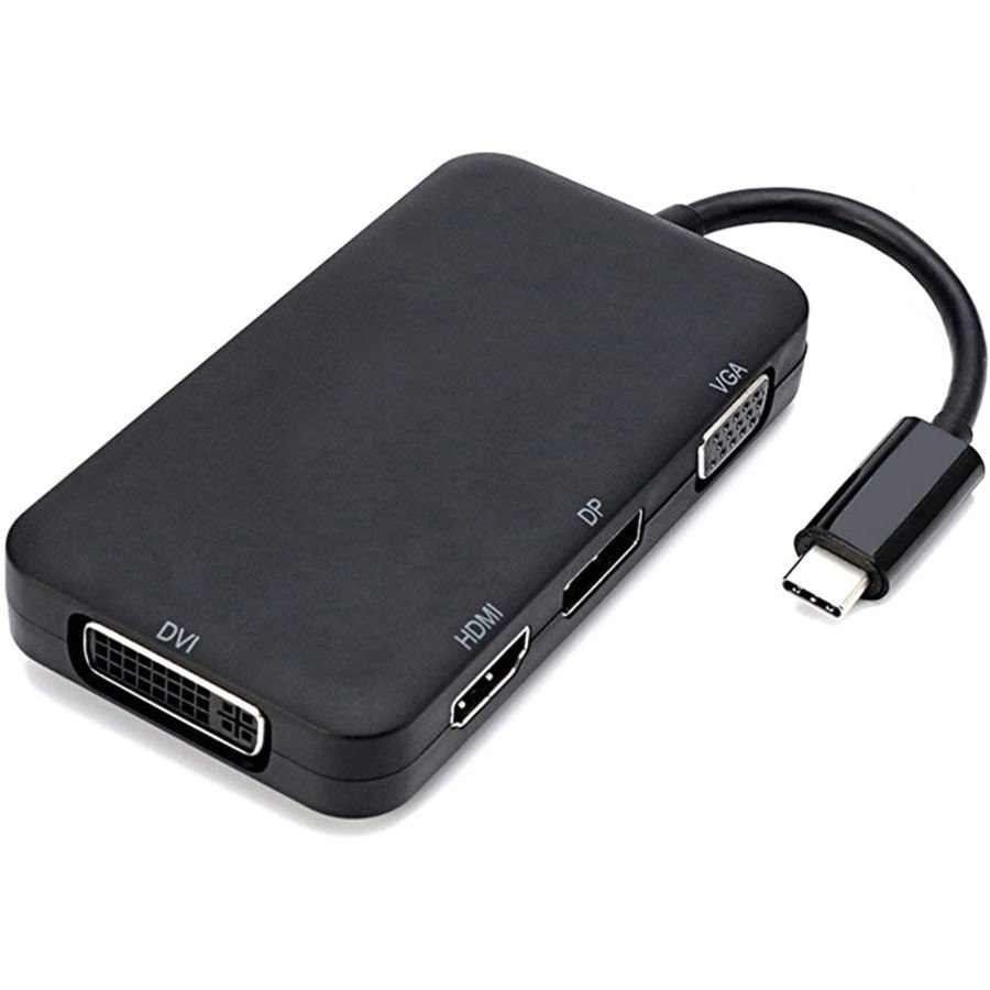 4XEM 4 in 1 USB Type C Hub To HDMI DVI VGA DP Adapter