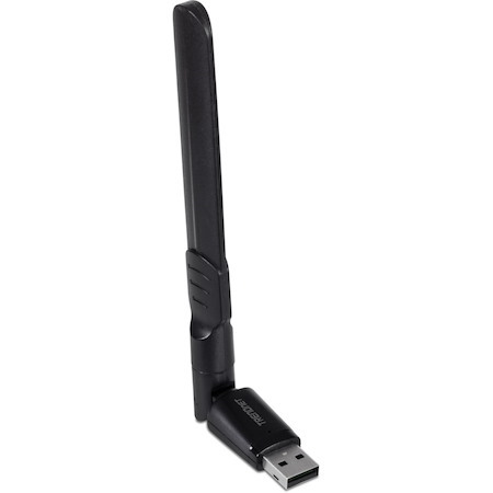 TRENDnet AC1200 High Gain Dual Band Wave 2 MU-MIMO Wireless USB USB 3.1 Gen 1 Adapter, for Windows and Mac, Black, TEW-805UBH
