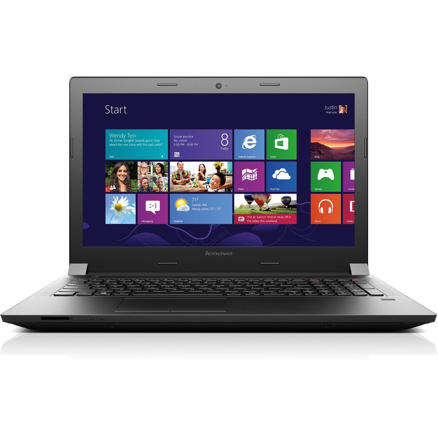 Lenovo B40-80 80F6008AUS 14" Notebook - Intel Celeron 3205U - 4 GB - 500 GB HDD - English (US) Keyboard