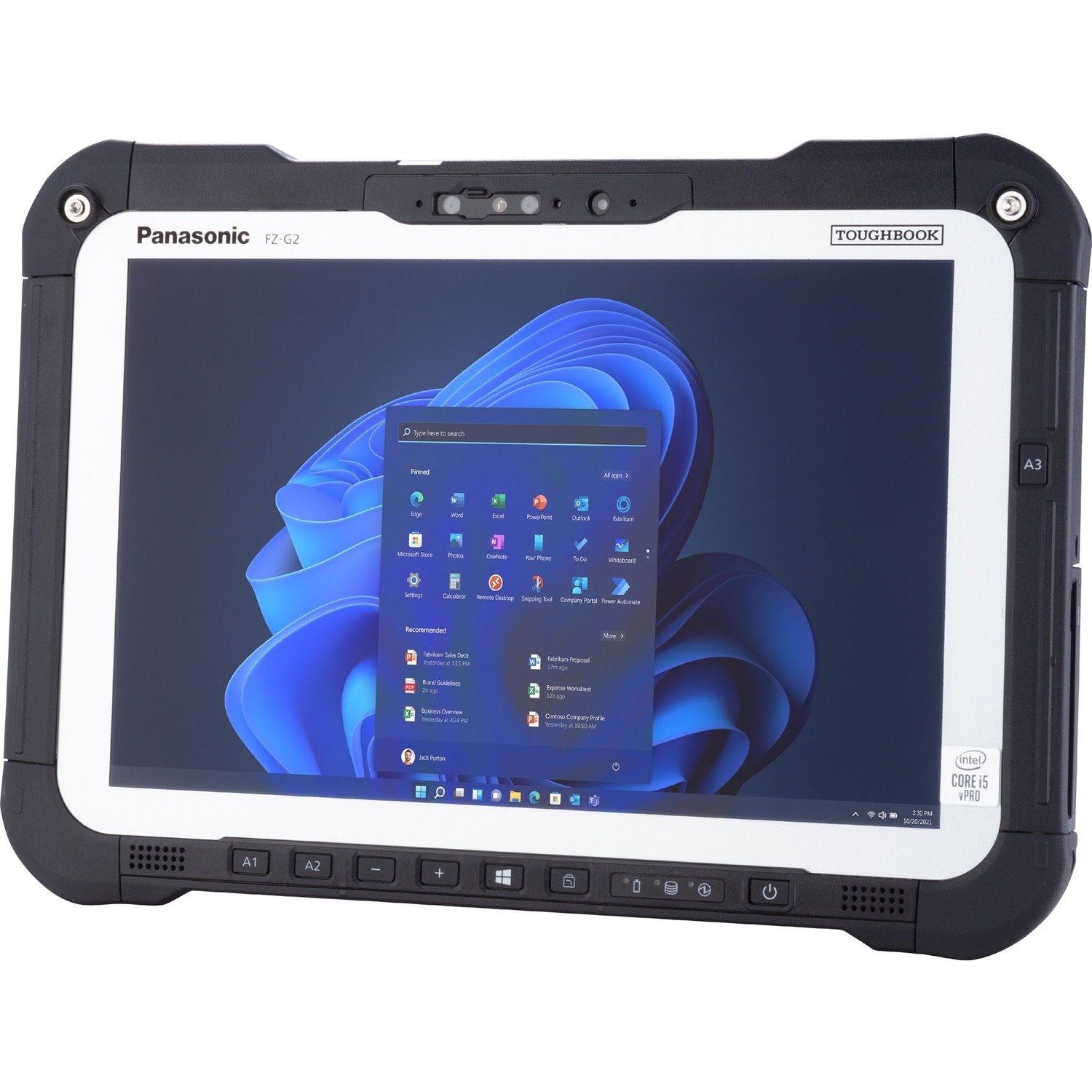 Panasonic TOUGHBOOK FZ-G2 Rugged Tablet - 25.7 cm (10.1") WUXGA - vPro Technology - 16 GB - 512 GB SSD - Windows 11 Pro - 5G - Black, Grey