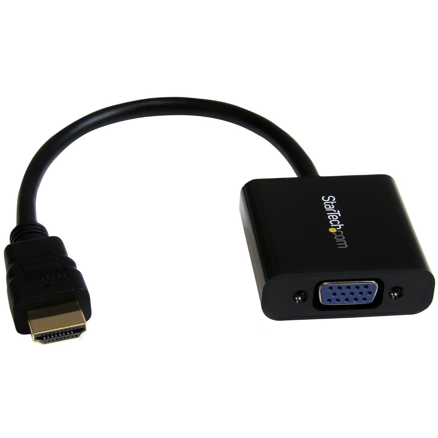 StarTech.com HDMI to VGA Adapter - 1080p - 1920 x 1080 - Black - HDMI Converter - VGA to HDMI Monitor Adapter