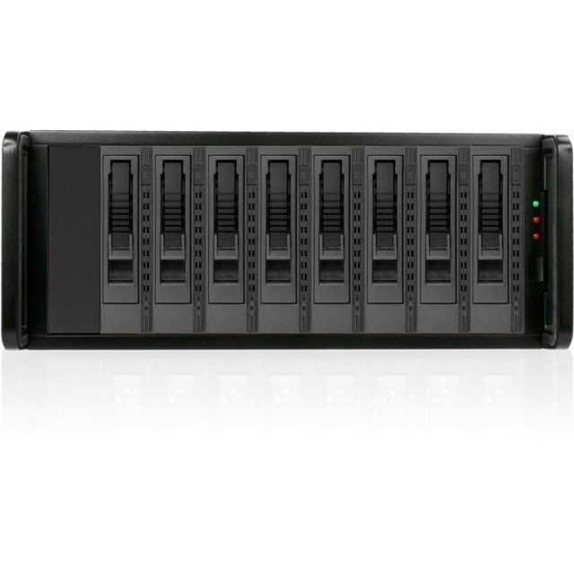 RAIDage JAGE480HDBK-M1 Drive Enclosure SAS-2, SATA/600 - Mini-SAS HD Host Interface - 4U Rack-mountable - Black