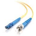 C2G-8m LC-ST 9/125 OS1 Simplex Singlemode PVC Fiber Optic Cable (LSZH) - Yellow