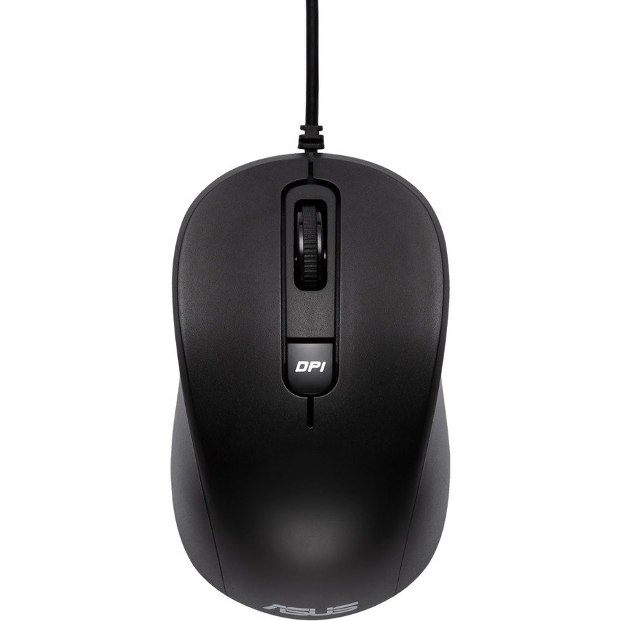 Asus MU101C Mouse - USB - Optical - 4 Programmable Button(s) - Black