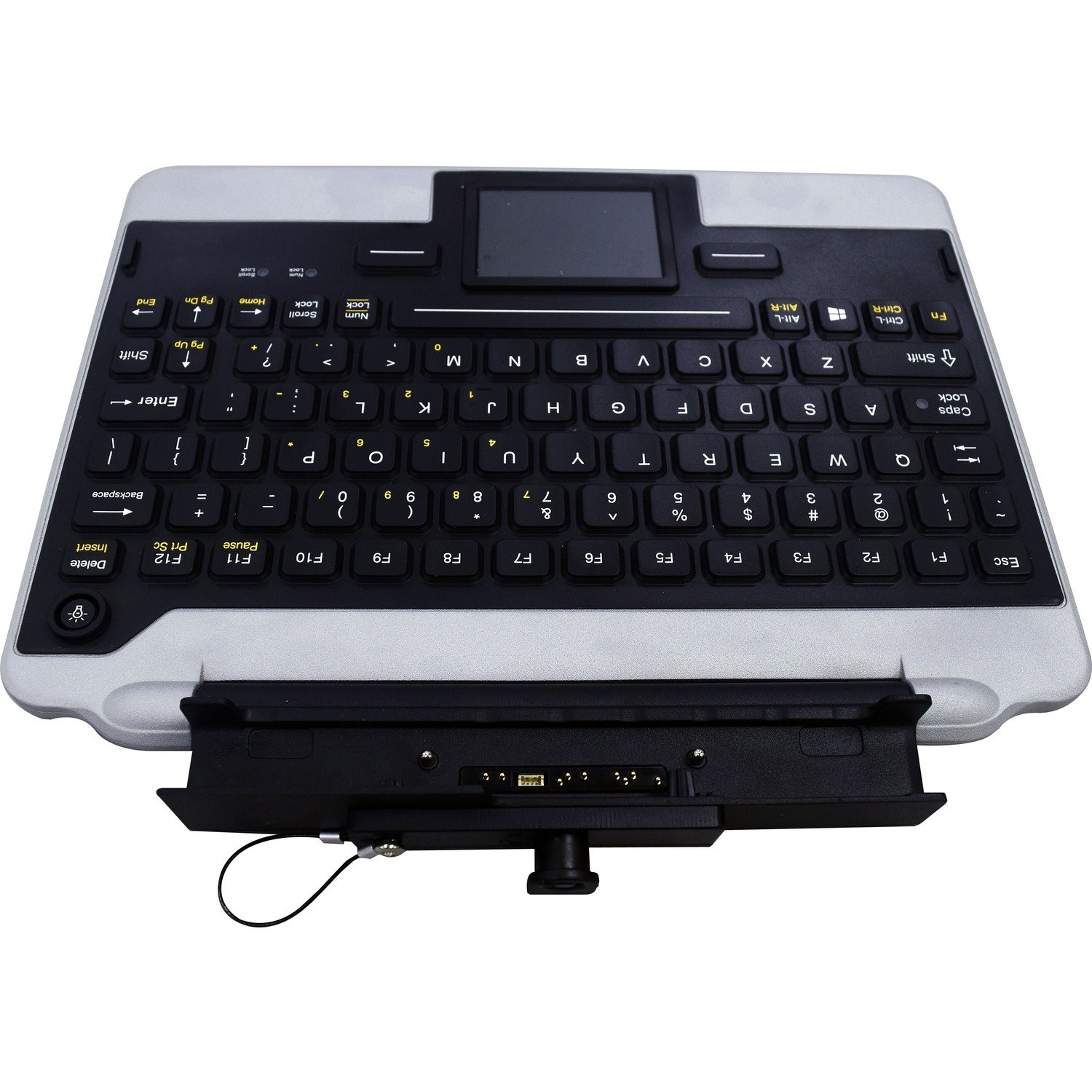 iKey IK-PAN-FZG1-C1-V5 Keyboard - Docking Connectivity - USB 2.0 Interface - TouchPad - Black, Silver