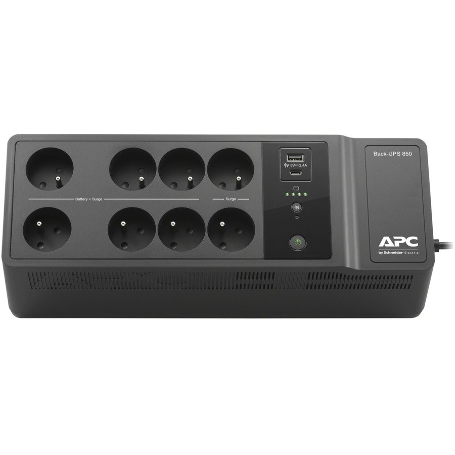 APC by Schneider Electric Back-UPS Standby UPS - 850 VA/520 W