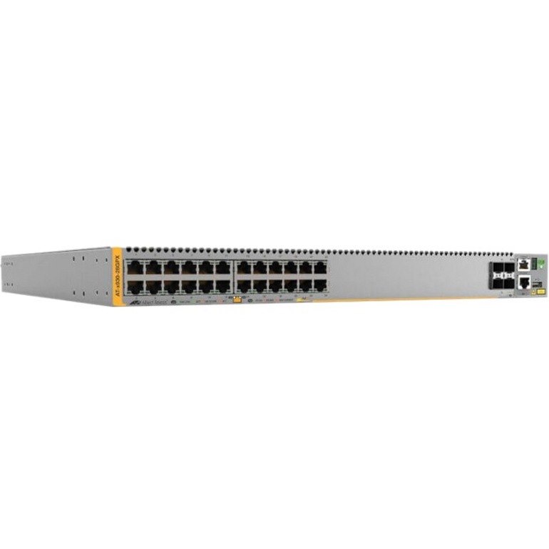 Allied Telesis x930 x930-28GPX 24 Ports Manageable Layer 3 Switch - Gigabit Ethernet, 10 Gigabit Ethernet - 10/100/1000Base-T, 10GBase-X