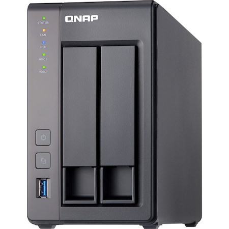 QNAP Turbo NAS TS-251+ 2 x Total Bays NAS Storage System - Intel Celeron Quad-core (4 Core) 2 GHz - 2 GB RAM - DDR3L SDRAM