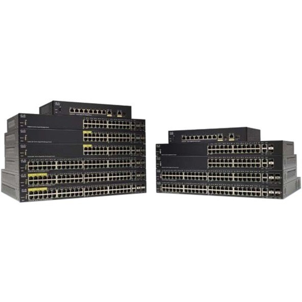 Cisco 350 SG350-10P 10 Ports Manageable Ethernet Switch - Gigabit Ethernet - 10/100/1000Base-TX, 1000Base-X - Refurbished