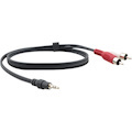Kramer 3.5mm (M) to 2 RCA (M) Breakout Cable