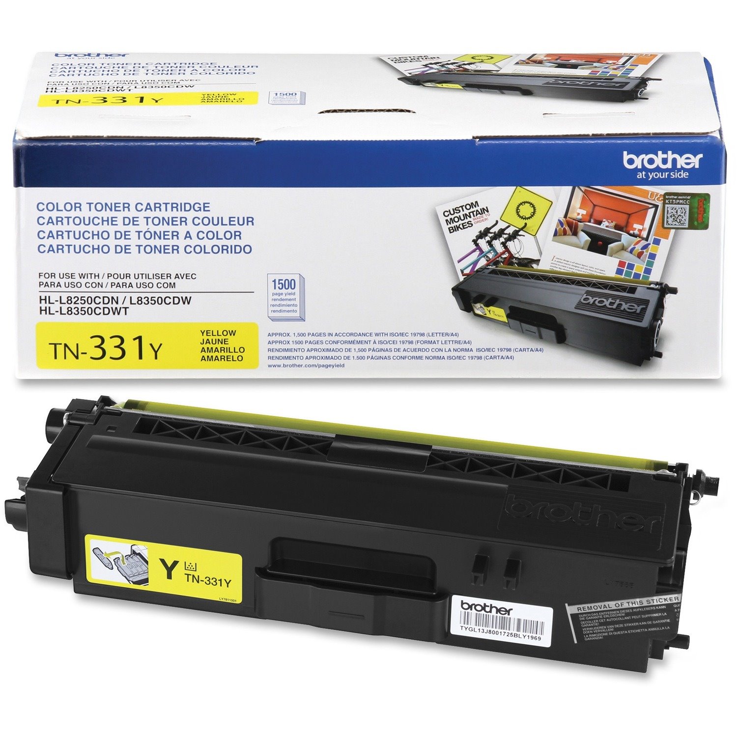 Brother Genuine TN331Y Yellow Toner Cartridge